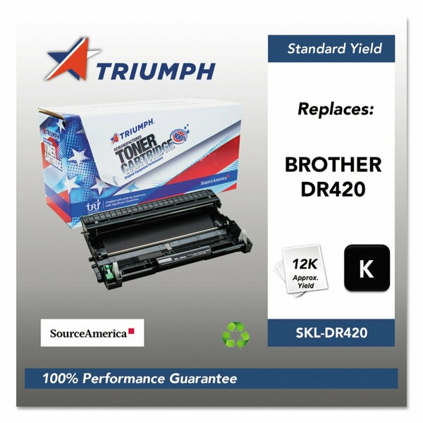 Triumph Remanufactured DR420 Drum Unit, 12,000 Page-Yield, Black 751000NSH1320 SKL-DR420